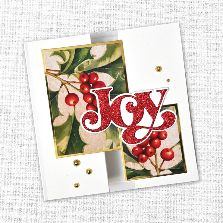 Fancy Script Layered Joy Metal Cutting Die 32454
