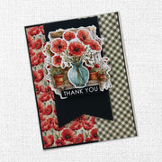Poppy Garden Embossed Die Cuts 34665