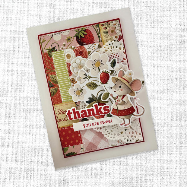 Strawberry Friends Embossed Die Cuts 34905