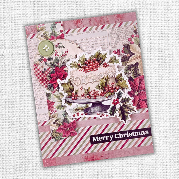 Papercuts Cardmaking Kit - August 2025 Christmas Holly 35178