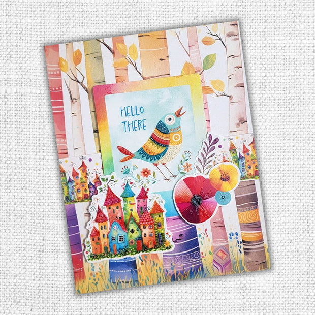 Rainbow Village Papercuts Cardmaking Kit 35358