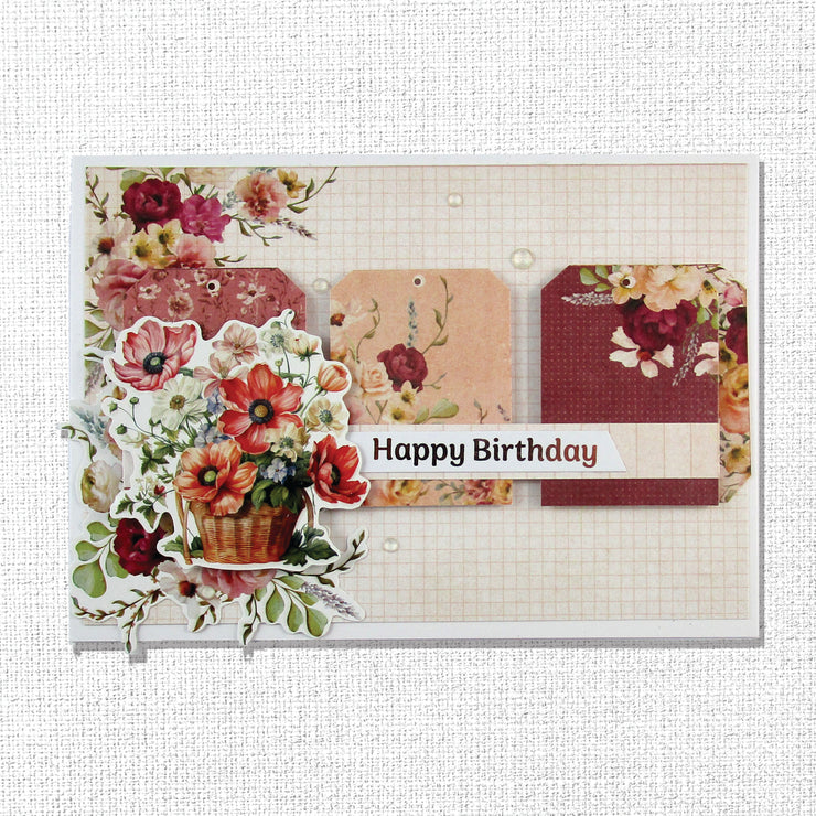 Happy Birthday A5 10pc Sentiment Sheets 30720 - Foil