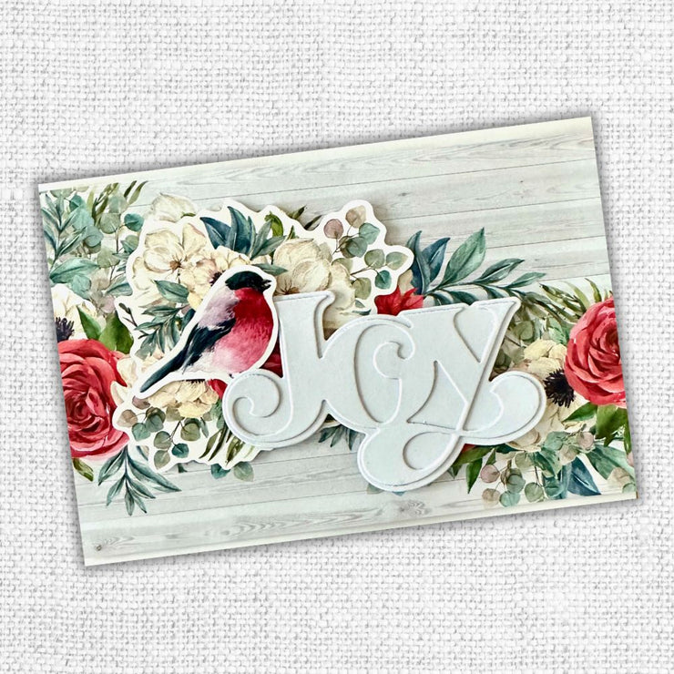 Fancy Script Layered Joy Metal Cutting Die 32454 - Paper Rose Studio