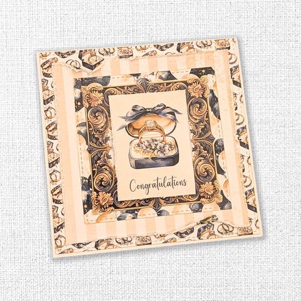 Wedding Blooms Frames & Florals Embossed Die Cuts 31779