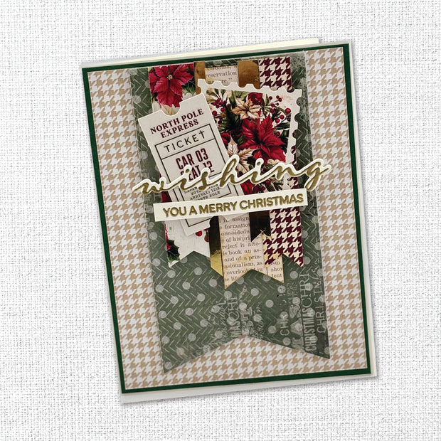 Christmas Holly Embossed Die Cuts 35163