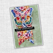 Rainbow Garden Butterflies Embossed Die Cuts 31476