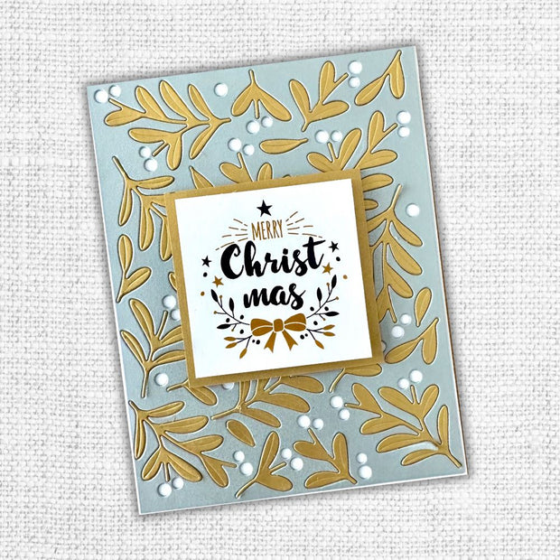 Floral Christmas Coverplate Metal Cutting Die 32466