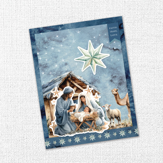 Joy to the World 6x8" Embossed Die Cuts 35524