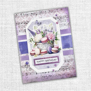 Lavender & Roses Ephemera Embossed Die Cuts 32193