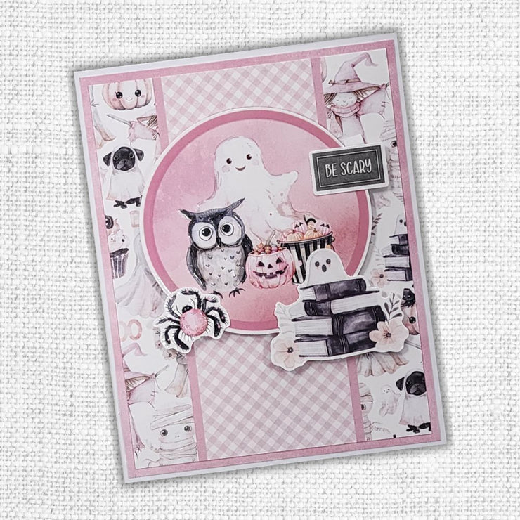 Pink Halloween 6x8" Die Cuts & Sentiments 32868