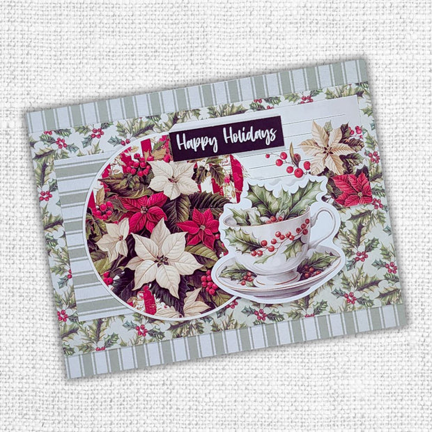 Papercuts Cardmaking Kit - August 2025 Christmas Holly 35178