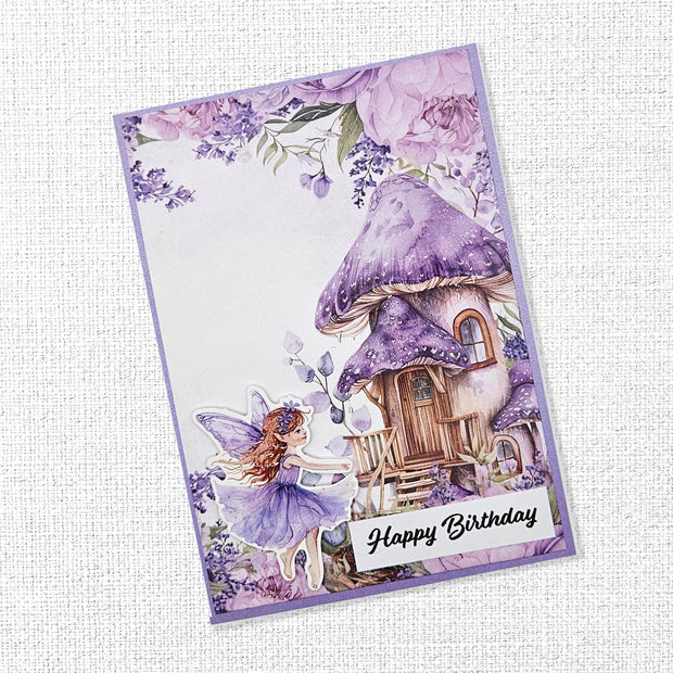 Lavender & Fairies Embossed Die Cuts 33525