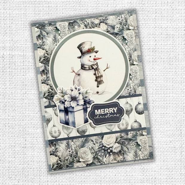 White Christmas 6x8" Die Cuts & Sentiments 32937