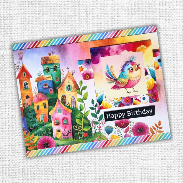 Rainbow Village Papercuts Cardmaking Kit 35358