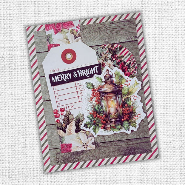 Papercuts Cardmaking Kit - August 2025 Christmas Holly 35178