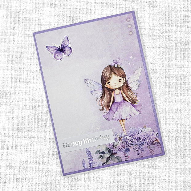 Lavender & Fairies Embossed Die Cuts 33525