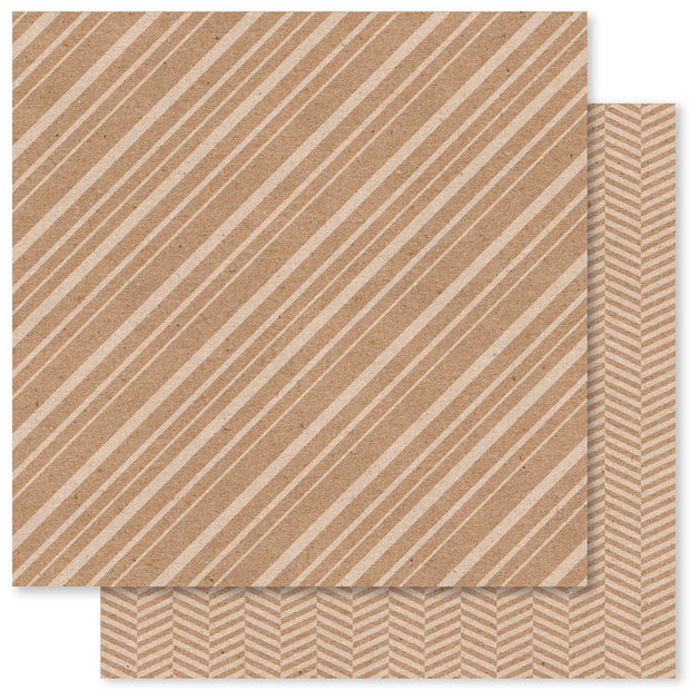 Charlie's Kraft Patterns D 12x12 Paper (12pc Bulk Pack) 33162