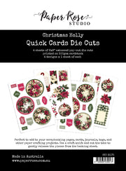 Christmas Holly 6x8" Quick Cards Die Cuts 35175