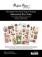 Christmas Tree Farm Tags & Tickets Embossed Die Cuts 35304 - Paper Rose Studio