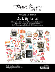 Coffee in Paris Cut Aparts Paper Pack 32301 - Paper Rose Studio
