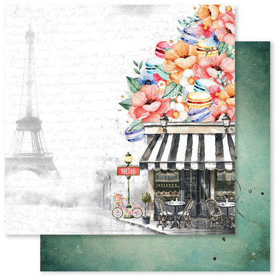 Coffee in Paris E 12x12 Paper (12pc Bulk Pack) 32319 - Paper Rose Studio