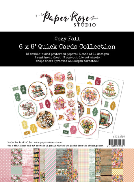 Cozy Fall 6x8" Quick Cards Collection 32730 – Paper Rose Studio