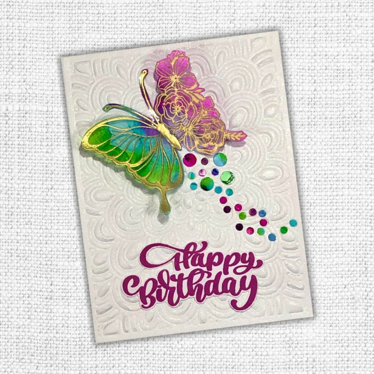 Cleo Floral Butterfly Clear Stamp 24643 - Paper Rose Studio
