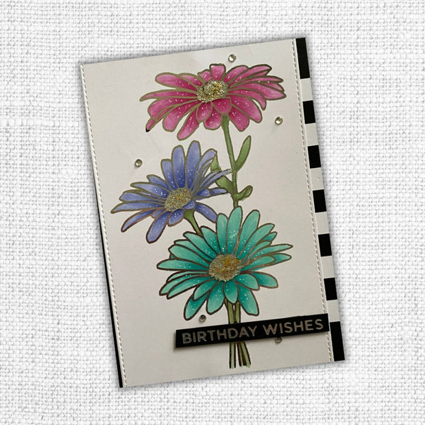 Daisy Bouquet 4x6" Clear Stamp Set 18493 - Paper Rose Studio