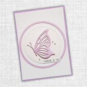 Layered Butterfly Circle Metal Cutting Die 18858 - Paper Rose Studio