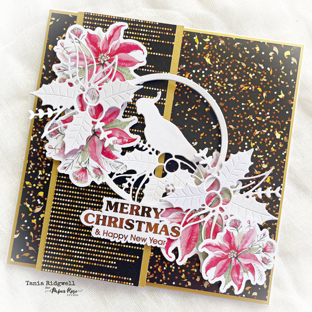 Christmas Sentiments & Icons - Gold Foil Die Cuts 27823 - Paper Rose Studio