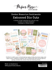 Easter Memories Sentiment Embossed Die Cuts 33960