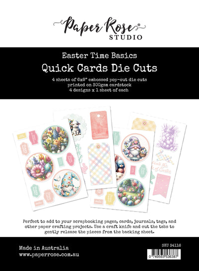 Easter Time Basics 6x8" Quick Cards Die Cuts 34116