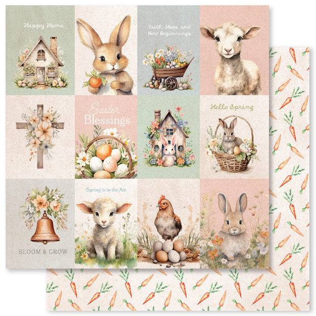 Easter Village A 12x12 Paper (12pc Bulk Pack) 34020