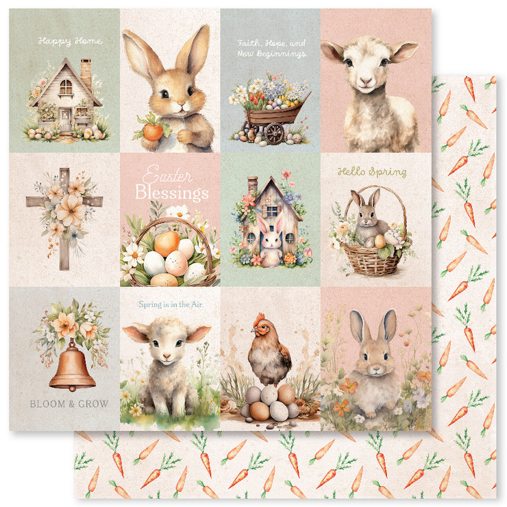 Easter Village A 12x12 Paper (12pc Bulk Pack) 34020