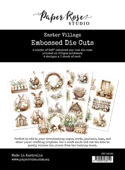 Easter Village Embossed Die Cuts 34065