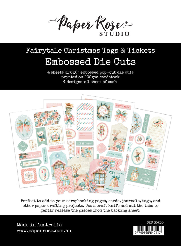 Fairytale Christmas Tags & Tickets Embossed Die Cuts 35235