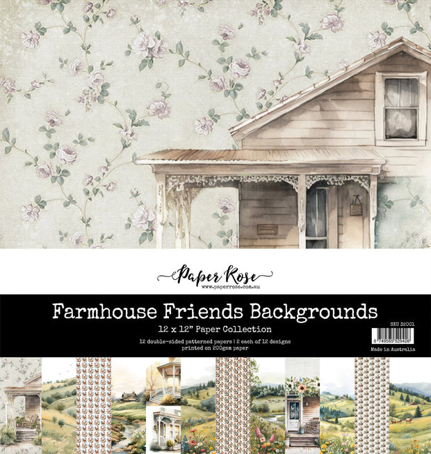 Farmhouse Friends Backgrounds 12x12 Paper Collection 32001 - Paper Rose Studio
