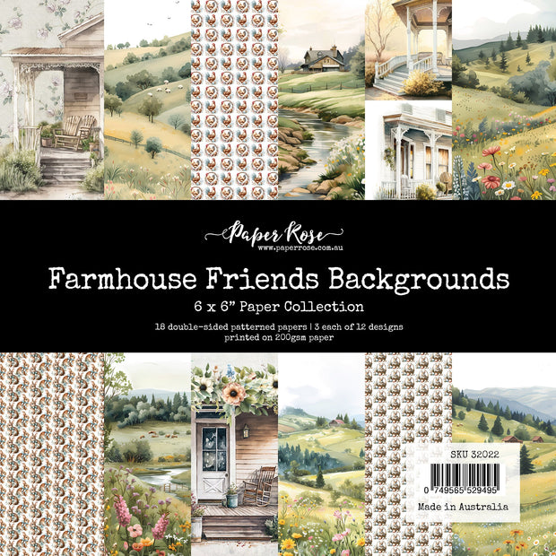 Farmhouse Friends Backgrounds 6x6 Paper Collection 32022 - Paper Rose Studio