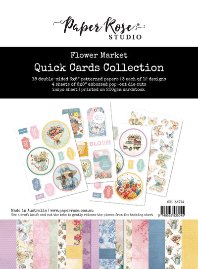 Flower Market 6x8" Quick Cards Collection 33714 - Paper Rose Studio