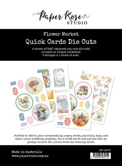 Flower Market 6x8" Quick Cards Die Cuts 33747 - Paper Rose Studio