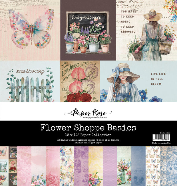 Flower Shoppe Basics 12x12 Paper Collection 33657