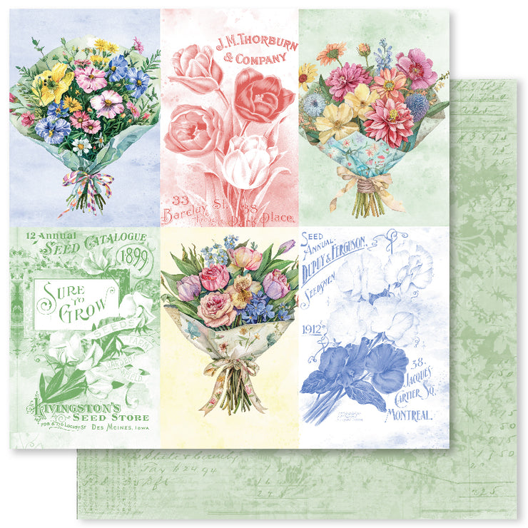 Flower Shoppe D 12x12 Paper (12pc Bulk Pack) 33246 - Paper Rose Studio