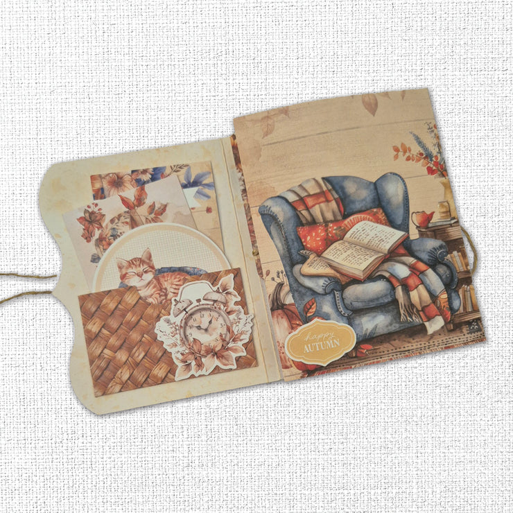 Golden Days 8.5" x 11" Mini Junk Journal Folio Kit 35344