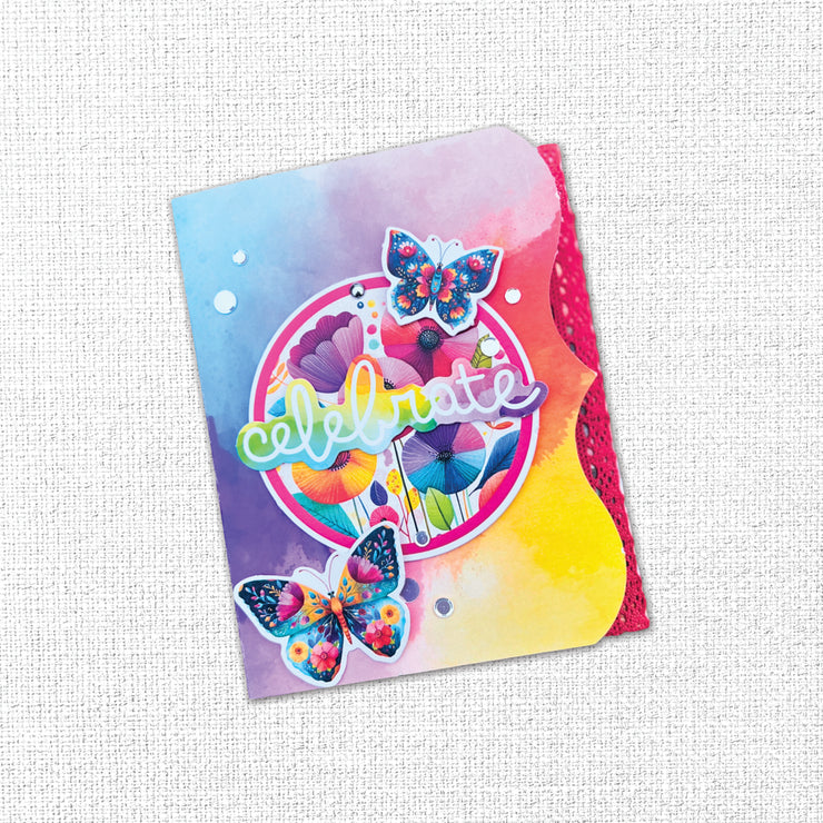 Rainbow Village 8.5" x 11" Mini Junk Journal Folio Kit 35361