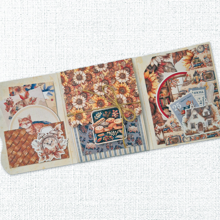 Golden Days 8.5" x 11" Mini Junk Journal Folio Kit 35344