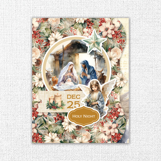 Joy to the World 8.5" x 11" Mini Junk Journal Folio Kit 35566 - Paper Rose Studio