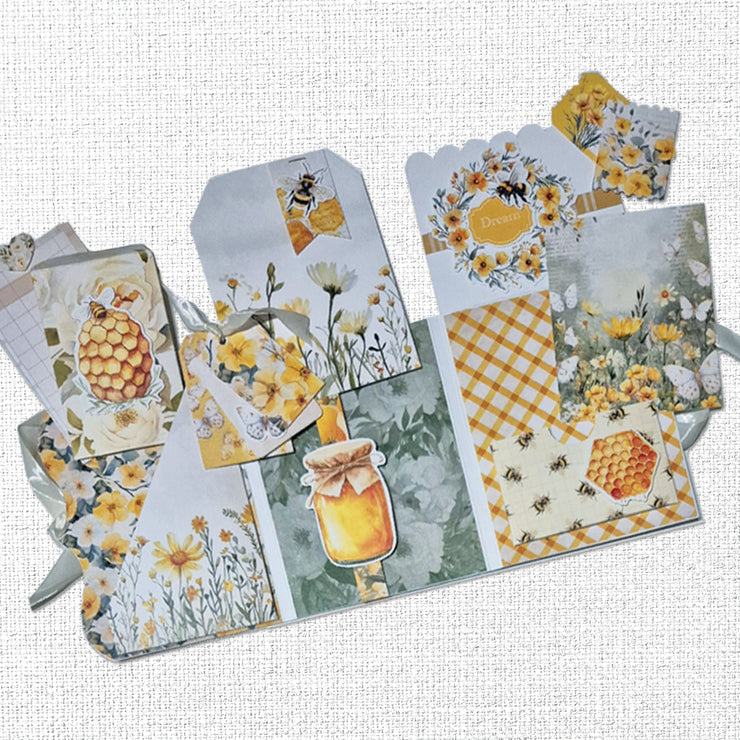 Bees and  Butterflies  8.5" x 11" Mini Junk Journal Folio Kit 35013 - Paper Rose Studio