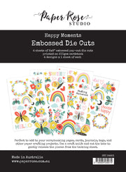 Happy Moments Embossed Die Cuts 34923