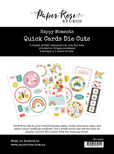 Happy Moments 6x8" Quick Cards Die Cuts 34935