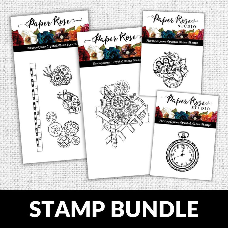 Mechanical & Watch Parts CLEAR STAMP BUNDLE 27031 27034 27037 27040 DISCONTINUED - Paper Rose Studio